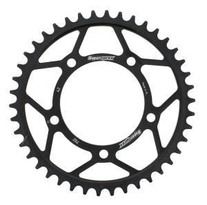 REAR SPROCKET STEEL 42T-525 BLK APR