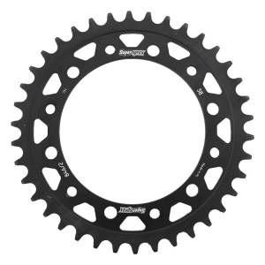 REAR SPROCKET STEEL 38T-520 BLK HON