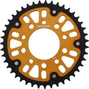 REAR STEALTH SPROCKET ALU/STL 43T-530 GLD HON/TRI