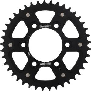 REAR STEALTH SPROCKET ALU/STL 41T-525 BLK KAW