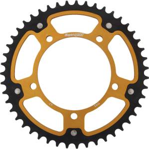 REAR STEALTH SPROCKET ALU/STL 47T-520 GLD HAY/SUZ/TRI