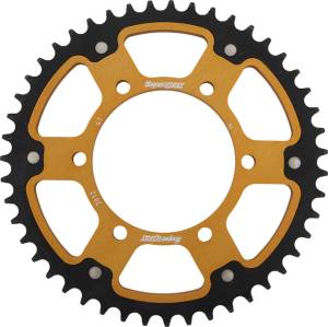 REAR STEALTH SPROCKET ALU/STL 45T-530 GLD TRI