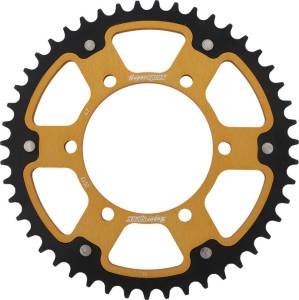 REAR STEALTH SPROCKET ALU/STL 47T-520 GLD TRI