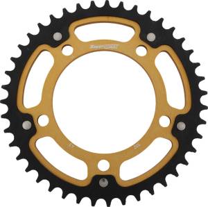 REAR STEALTH SPROCKET ALU/STL 43T-530 GLD HON