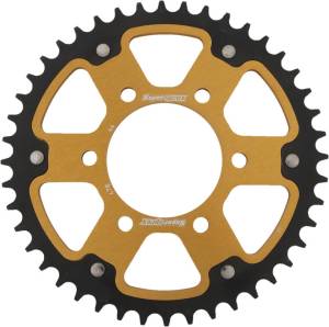 REAR STEALTH SPROCKET ALU/STL 44T-520 GLD KAW/POL