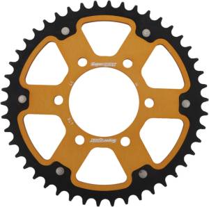 REAR STEALTH SPROCKET ALU/STL 46T-520 GLD KAW