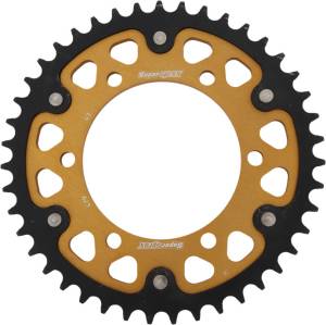 REAR STEALTH SPROCKET ALU/STL 43T-530 GLD YAM