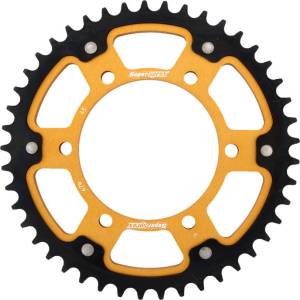 REAR STEALTH SPROCKET ALU/STL 45T-530 GLD YAM