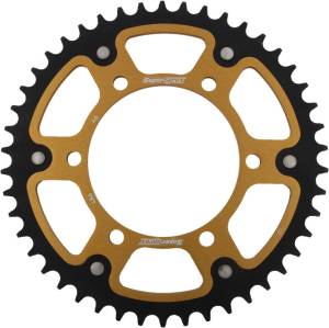 REAR STEALTH SPROCKET ALU/STL 46T-520 GLD HON/KAW/YAM