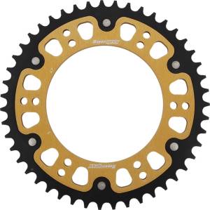 REAR STEALTH SPROCKET ALU/STL 47T-520 GLD APR/BMW