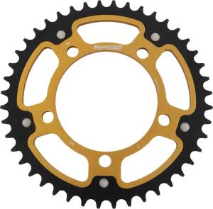 REAR STEALTH SPROCKET ALU/STL 44T-525 BLK BMW