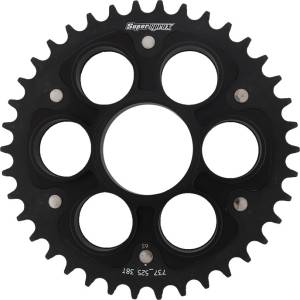 REAR STEALTH SPROCKET ALU/STL 38T-525 BLK DUC