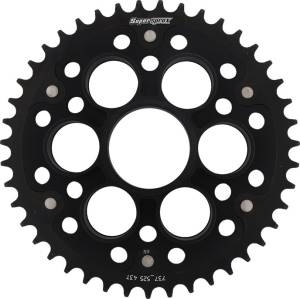 REAR STEALTH SPROCKET ALU/STL 43T-525 BLK DUC