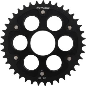 REAR STEALTH SPROCKET ALU/STL 39T-520 BLK DUC