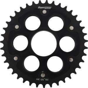 REAR STEALTH SPROCKET ALU/STL 39T-525 BLK DUC