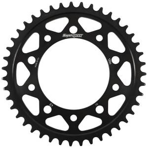 REAR EDGE SPROCKET STEEL 43T-525 BLK HON/YAM