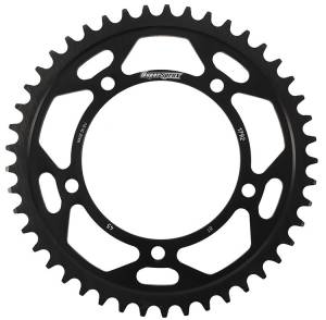 REAR EDGE SPROCKET STEEL 45T-525 BLK HAY/SUZ/TRI