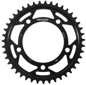 REAR EDGE SPROCKET STEEL 43T-530 BLK HON