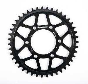 REAR EDGE SPROCKET STEEL 43T-520 BLK KAW/POL