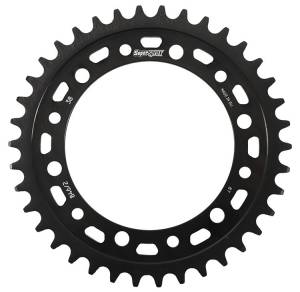 REAR EDGE SPROCKET STEEL 38T-520 BLK HON