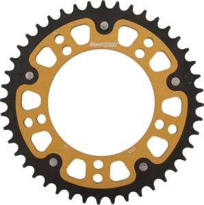 REAR STEALTH SPROCKET ALU/STL 44T-520 GLD HAY/SUZ/TRI