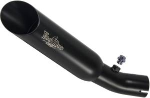 SINGLE SHORTY SLIP-ON EXHAUST BLACK