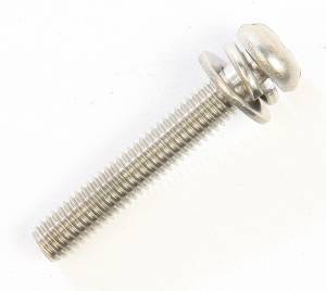 STAINLESS SCREW W/2 WASHERS 30 MM