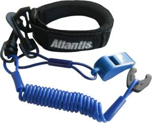 PRO FLOATING WRIST LANYARD BLUE W/WHISTLE