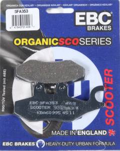 BRAKE PADS SFA353 ORGANIC