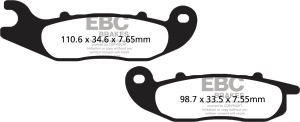 BRAKE PADS SFA693HH DOUBLE-H SINTERED