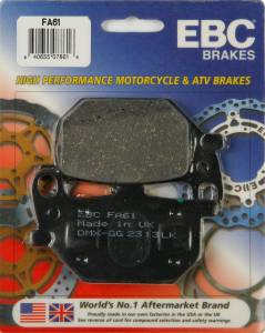 BRAKE PADS FA61 ORGANIC