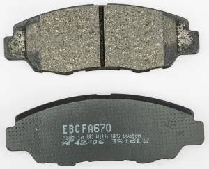 BRAKE PADS FA670 ORGANIC