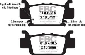 BRAKE PADS FA704SV SEVERE DUTY SV SERIES