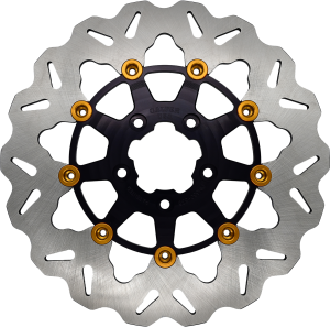 ROTOR 11.8" FLOATING WAVE RR BLACK/GOLD BUTTONS