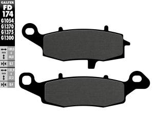 BRAKE PADS SEMI METALLIC FD174G1054