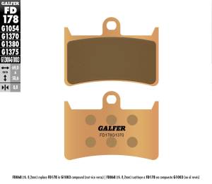 BRAKE PADS SINTERED FD178G1370