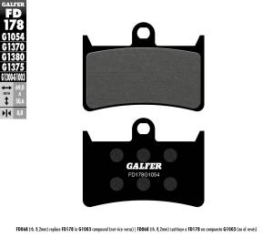 BRAKE PADS SEMI METALLIC FD178G1054