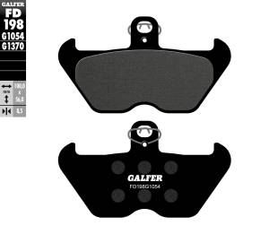 BRAKE PADS SEMI METALLIC FD198G1054