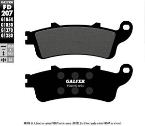 BRAKE PADS SEMI METALLIC FD207G1054