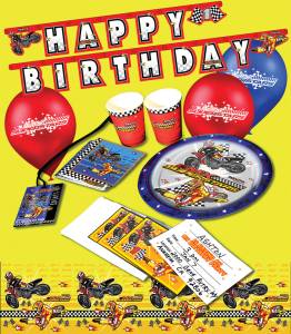 MX BIRTHDAY PARTY PLATES 10/PK