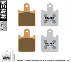 BRAKE PADS SINTERED CERAMIC FD371G1375