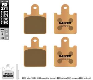 BRAKE PADS SINTERED FD371G1370