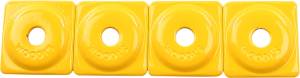 SQUARE DIGGER SUPPORT PLATE YELLOW 24/PK