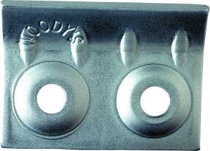 BENDER STUD MATE SUPPORT PLATE 2 HOLE 7MM 48/PK