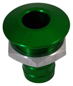 BILLET THRU-HULL WATER FITTING BILGE PUMP OUTLET GREEN