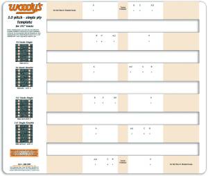 STUDDING TEMPLATE 3.0" PITCH SINGLE PLY