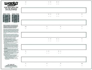 STUDDING TEMPLATE 2-PLY QUIET PAD