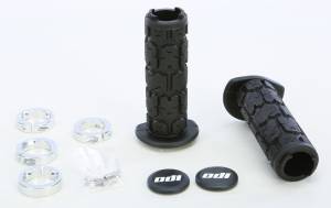 ATV ROGUE LOCKON GRIP 130MM BLACK/SILVER