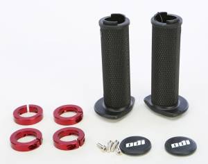 ATV RUFFIAN LOCKON GRIP 120MM BLACK/RED