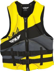 MEN'S NEOPRENE LIFE VEST YELLOW/GREY XS